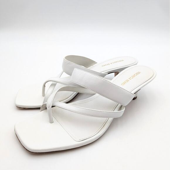 Veronica Beard Alanis Kitten Heel Slide Sandal Women's Coconut Size US9M EU40 - Picture 1 of 14